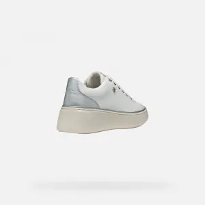 White women's sneakers Geox Sunnetty - Women's