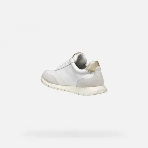 White women's sneakers Geox Sukie 2.0 - Women's