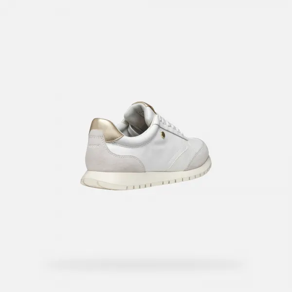 White women's sneakers Geox Sukie 2.0 - Women's