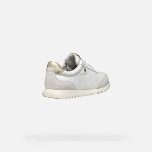 White women's sneakers Geox Sukie 2.0 - Women's
