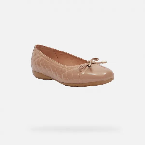 Brown women's ballet flats Geox Annytah - Women's