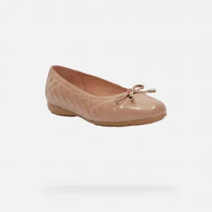 Brown women's ballet flats Geox Annytah - Women's