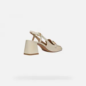 Cream women's pumps Geox Coronilla - Women's
