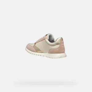 Cream women's sneakers Geox Sukie 2.0 - Women's