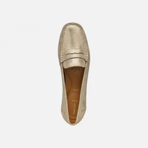 Gold women's moccasins Geox Annytah - Women's