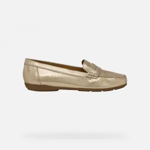 Gold women's moccasins Geox Annytah - Women's