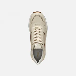 Cream women's sneakers Geox Spherica EC13 - Women's
