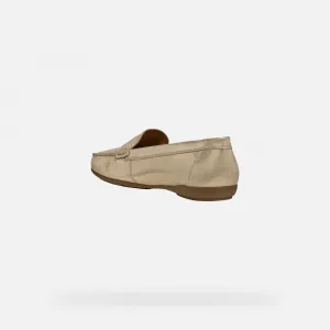 Gold women's moccasins Geox Annytah - Women's