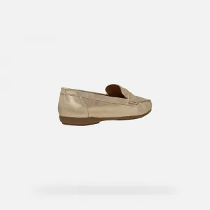 Gold women's moccasins Geox Annytah - Women's