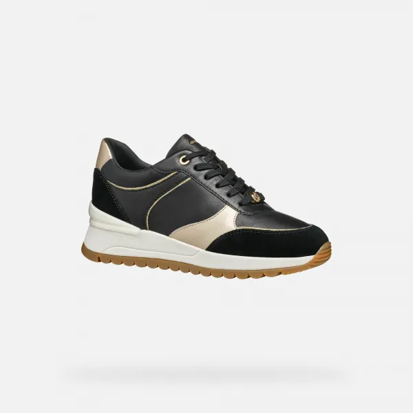 Black women's sneakers Geox Desya - Women's