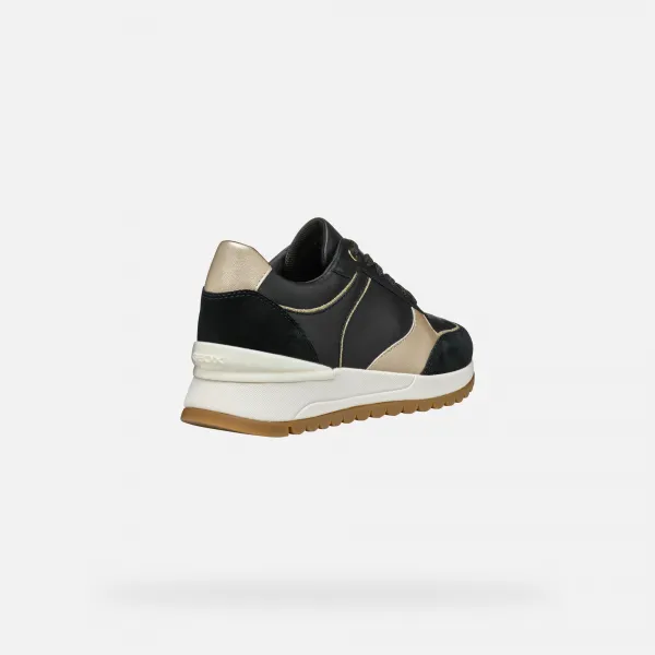 Black women's sneakers Geox Desya - Women's