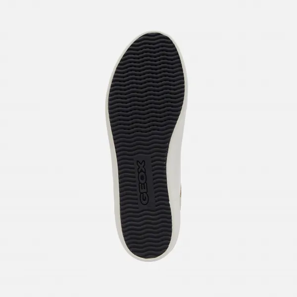 Cream women's sneakers Geox Emmeleny - Women's