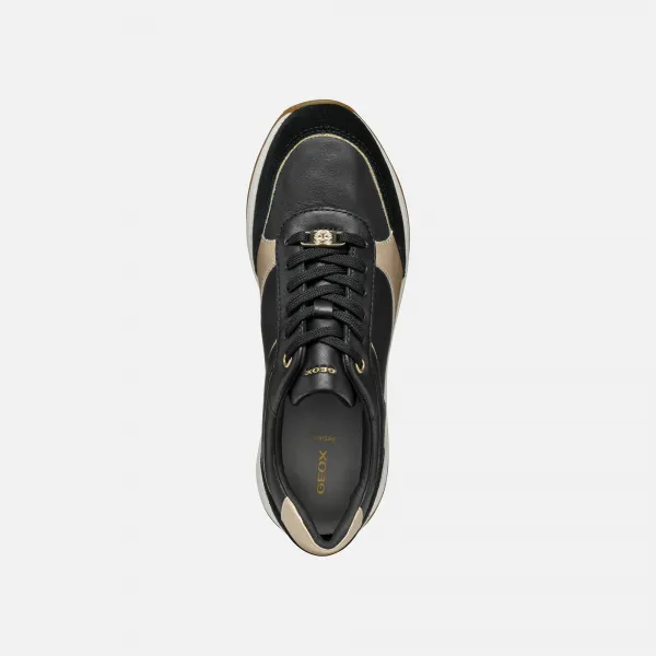 Black women's sneakers Geox Desya - Women's