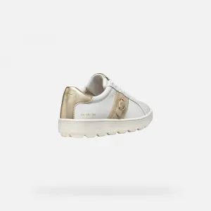 White women's sneakers Geox Spherica ECUB-1 - Women's