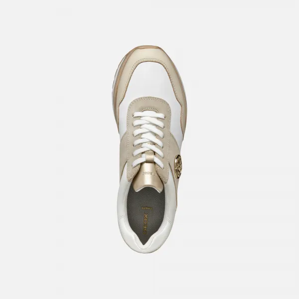 White women's sneakers Geox Nekency - Women's