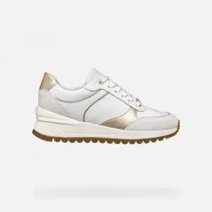 White women's sneakers Geox Desya - Women's