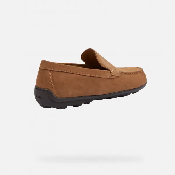 Light brown men's moccasins Geox Spherica EC16 - Men's