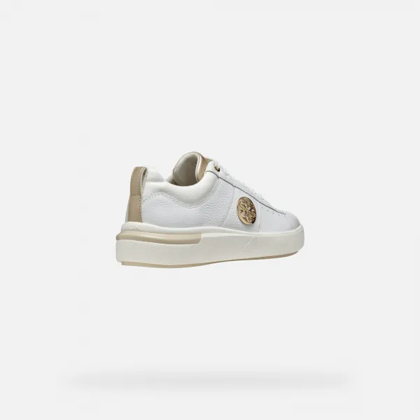 White women's sneakers Geox Dalyla - Women's