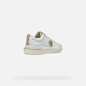 White women's sneakers Geox Dalyla - Women's