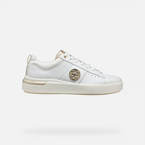 White women's sneakers Geox Dalyla - Women's