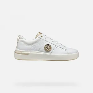 White women's sneakers Geox Dalyla - Women's