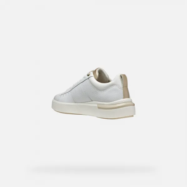 White women's sneakers Geox Dalyla - Women's