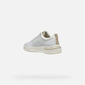 White women's sneakers Geox Dalyla - Women's