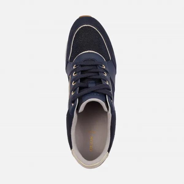 Dark blue women's sneakers Geox Zosma - Women's