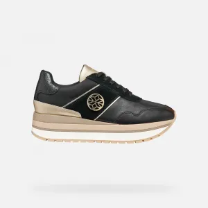 Black women's sneakers Geox Nekency - Women's