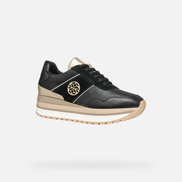 Black women's sneakers Geox Nekency - Women's