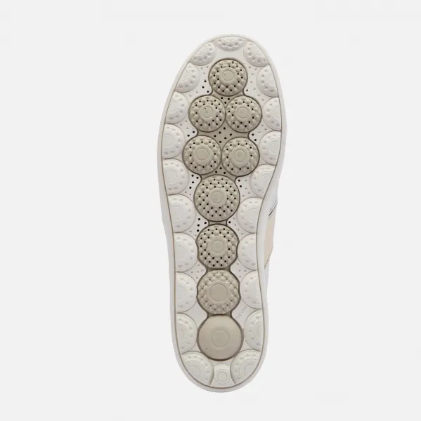 White women's sneakers Geox Spherica ECUB-1 - Women's