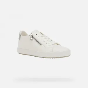 White women's sneakers Geox Blomiee - Women's
