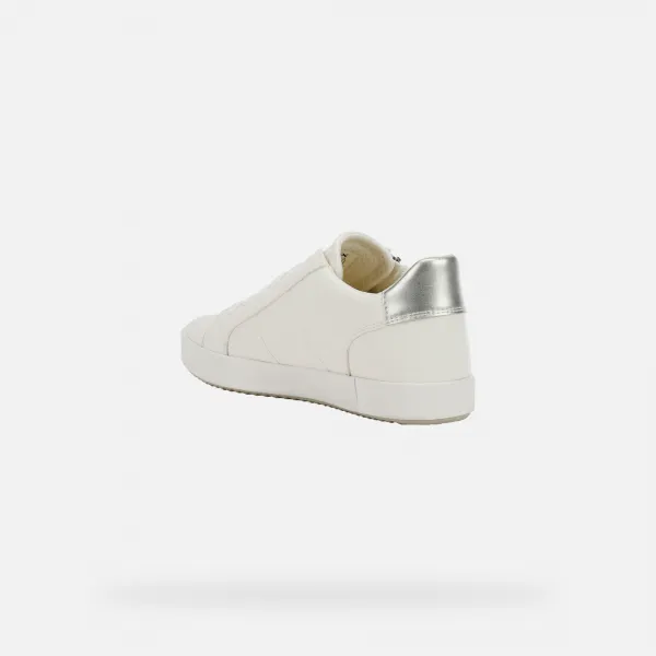 White women's sneakers Geox Blomiee - Women's