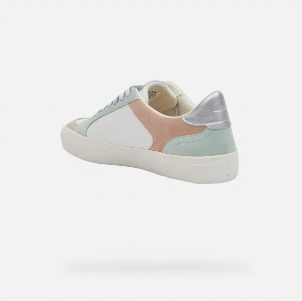 Light green women's sneakers Geox Emmeleny - Women's