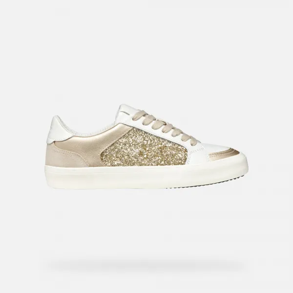 White women's sneakers Geox Emmeleny - Women's