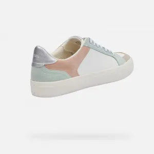 Light green women's sneakers Geox Emmeleny - Women's