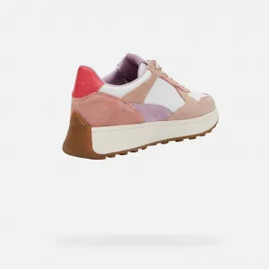 White women's sneakers Geox Amabel - Women's
