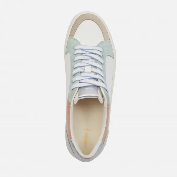Light green women's sneakers Geox Emmeleny - Women's