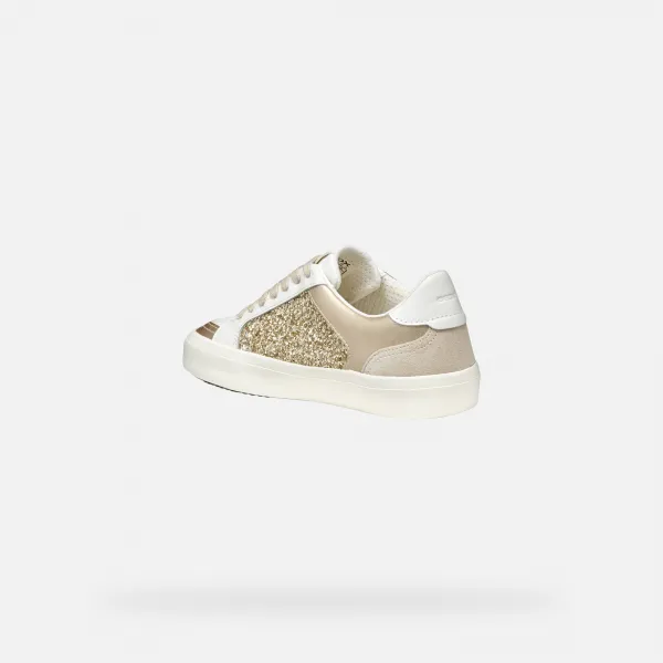 White women's sneakers Geox Emmeleny - Women's