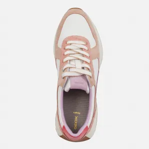 White women's sneakers Geox Amabel - Women's