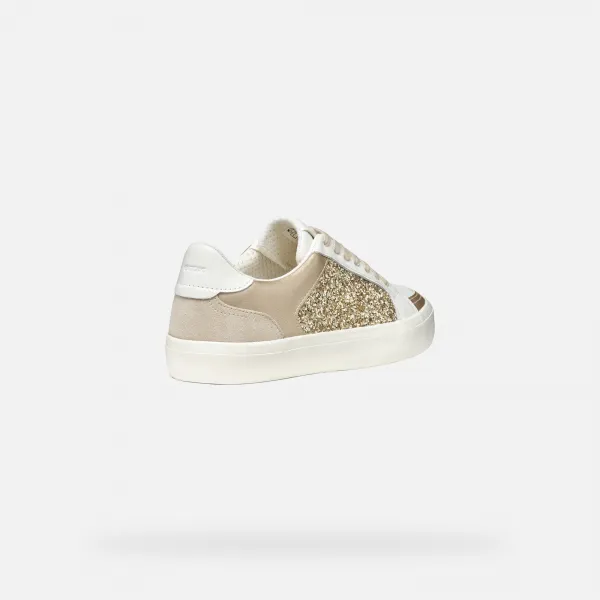White women's sneakers Geox Emmeleny - Women's