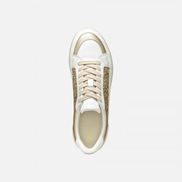 White women's sneakers Geox Emmeleny - Women's