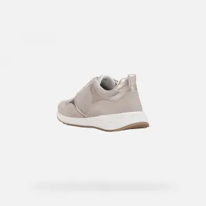 Beige women's sneakers Geox Bulmya - Women's