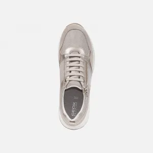 Beige women's sneakers Geox Bulmya - Women's