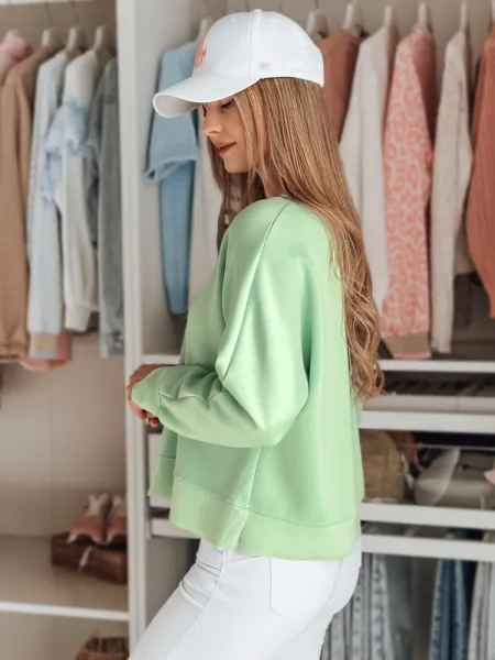 Dámska oversize blúzka s náhrdelníkom, mätová