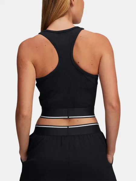 Under Armour UA MERIDIAN RIB BRANDED TANK Športové tielko, čierna, veľkosť