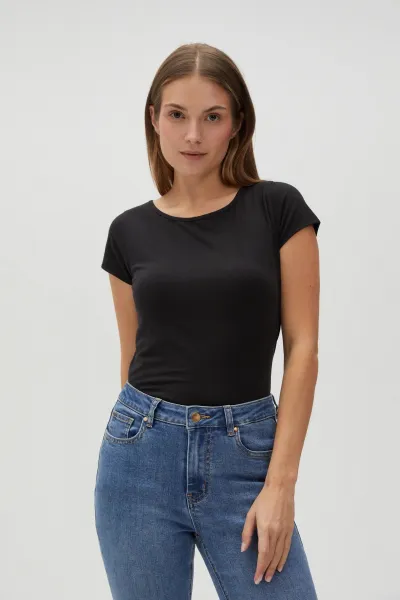 Marisse Women's T-Shirt L-Ts-4622 Black