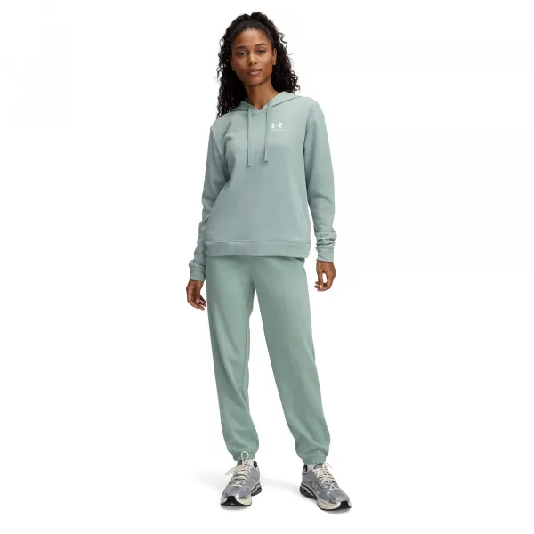 Dámske tepláky UNDER ARMOUR UA Rival Terry Jogger-GRN