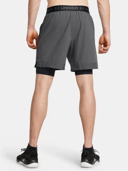 Pánske tréningové kraťasy UNDER ARMOUR UA Vanish Woven 2in1 Sts-GRY