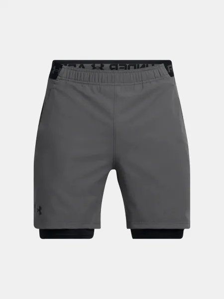 Pánske tréningové kraťasy UNDER ARMOUR UA Vanish Woven 2in1 Sts-GRY
